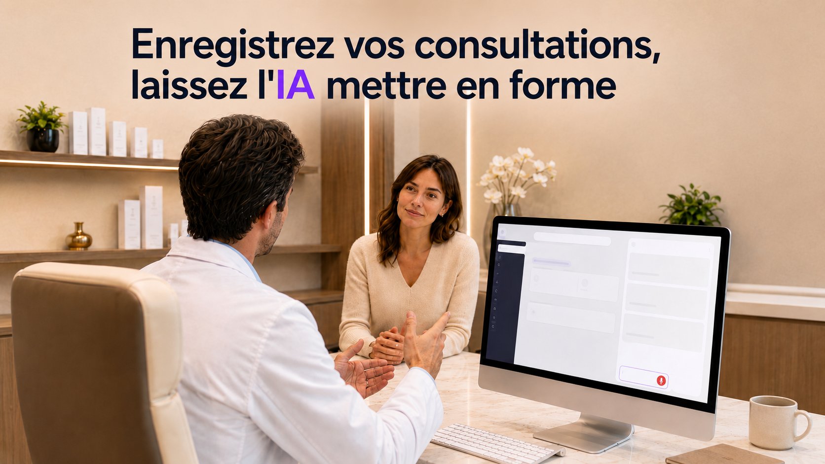 Enregistrez vos consultations, l'IA les met en forme